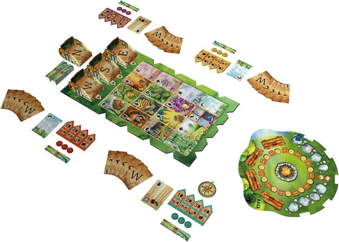 Meadow Board Game - Nature Observing Drafting and Set Collection Game, Strategic Exploration, Fun Family Game for Kids