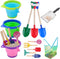 13 Pack Beach Bucket Shovels Toys for Kids,Collapsible Beach Sand Toys Beach