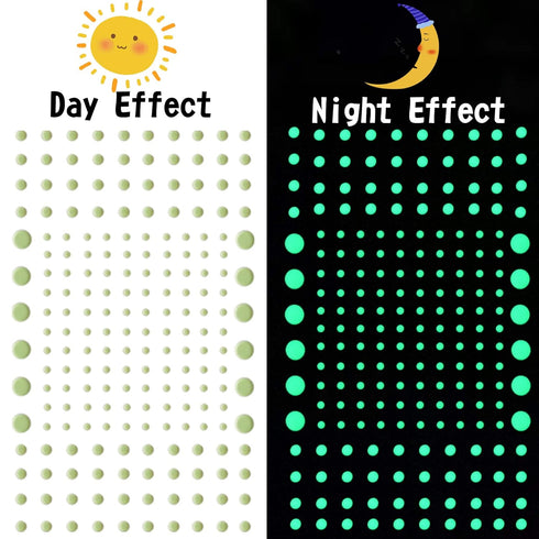 808 PCS Glow in The Dark Stars for Ceiling, 3D Adhesive Dots Decor Stickers for Kids Bedroom or Birthday Gift