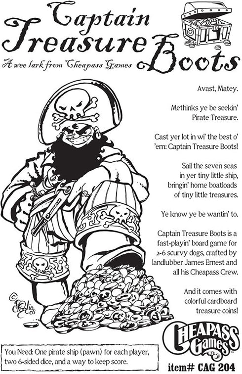 Captain Treasure Boots 2nd Edition Game