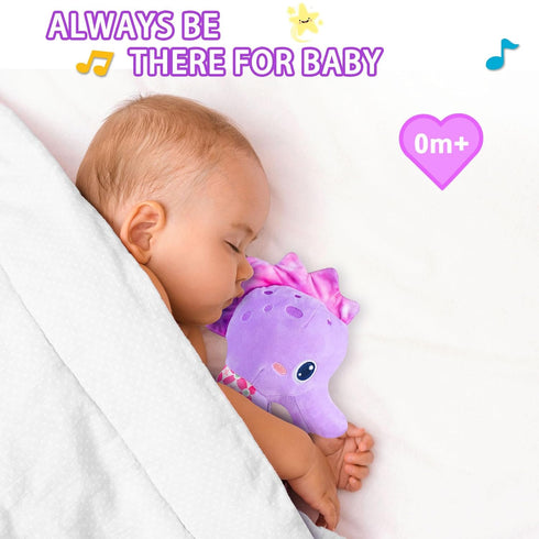 Fuzqq 0-6 0 3 6 9 12 Baby Girl Toys Months,Musical Stuffed Animal Plush Toy with Rattle,Soft Newborn Toy for Months