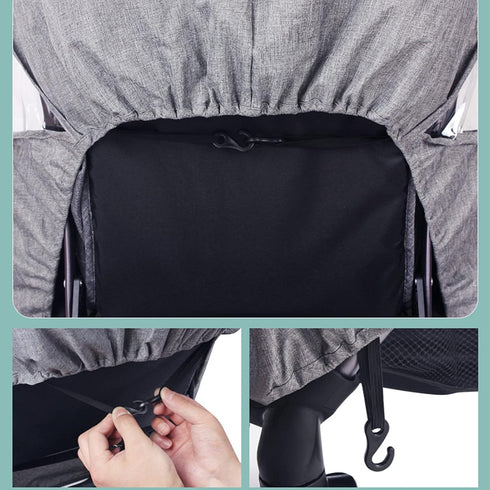 Baby Stroller Cold Weather Shield, Universal Windproof Rain Cover, Travel Protection for Strollers, Accessories for
