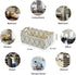 Storage Baskets for Organizing Toys, Small White Felt Fabric Bins for Home Office Closet Bathroom Bedroom