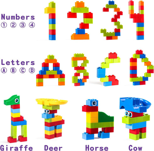 FANELEQU 168 Set 3+ Pcs Mini Marble Run Building Blocks Classic Blocks STEM Toy Bricks Kids, Assemble Different
