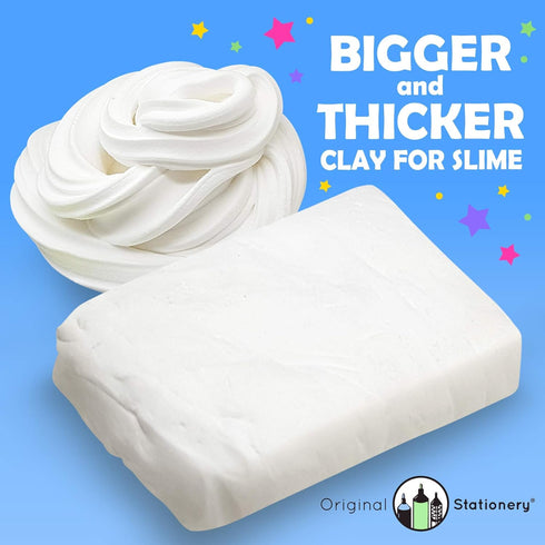 Original Stationery Soft Clay for Slime Making, Moldable Modeling Clay Slime for Art & Craft for Kids, Add to Glue and Shaving Foam to Make Butter Slime- 230 g/ 8.1 oz