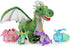7Pcs Dragon Plush Toy Set, Dinosaur Stuffed Animals with 4 Baby Dragons & 2 Eggs, Birthday Gift for Kids