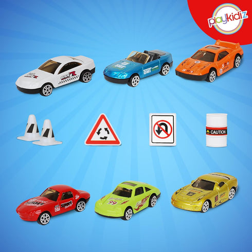 6 12 Playkidiz Car Carrier Toy Trucks for Kids - Car Transporter Toys Truck Includes Toy Cars and Accessories - Toy Car
