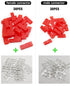 60Sets JST Servo Connector Kits, Plug Male/Female Crimp Pin Cable Kit for RC Car Hitec Spektrum Model Airplanes