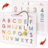 Magnetic Alphabet Tracing Board - double sided letters & numbers Magnetic Tracing