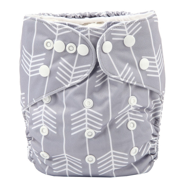 Baby Pocket Diaper Nappy Reusable Washable, Fits 8lbs to 36lbs (Arrow)