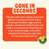 6, 7, 8 25 Gone in Seconds - Fast-Paced Mini Food Game for Kids, Teens & Adults, Quick Reflex Family & Party Board
