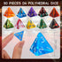 Skylety 50 Pieces Polyhedral Dice Sets with Black Pouch for RPG MTG Tabletop Role Playing Games