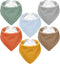 Muslin Baby Bibs, Baby Bandana Drool Bibs 100% Cotton for Baby Boy Girl, Solid Colors for Teething