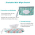 FEBSNOW 6 Pack Baby Wipes Dispenser - Portable Refillable Holder, Reusable Wipes Case for Baby Travel