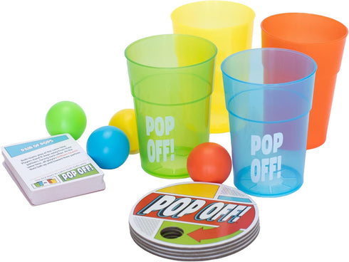 Goliath Pop Off! Game - 50 Fast-Paced Hilarious Challenges for 2-4 Players, Ages 8 and Up
