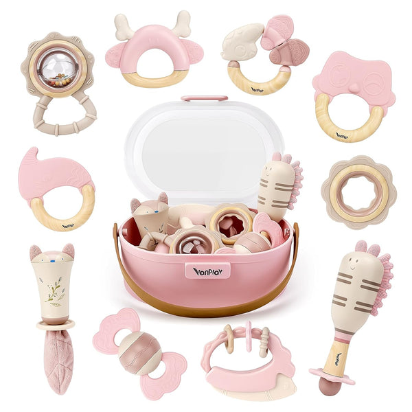 Baby Toys 0-6 Months, Baby Rattles, Teething Toys 3-6 Months, Infant Toys