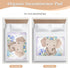 siphylline 52" 34" Cute Cartoon Elephant Purple Extra Large Resuable Changing Pad Covers Waterproof Washable Potty