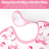 Accmor 4-Pack Mess-Proof Waterproof Baby Bibs - for Easy Eating