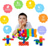 STEM Building Blocks Toys for Kids, Educational Gear Interlocking Construction Playset for Creativity