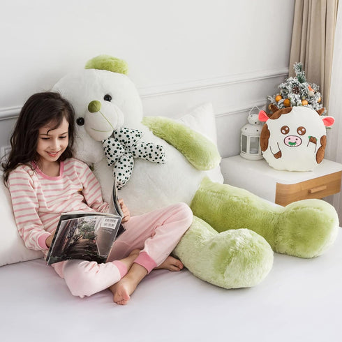Big Teddy Bear Stuffed Animal, 4 Feet Extra Large Green Plush Toy for Girls, Mother's Day, Birthday Gift