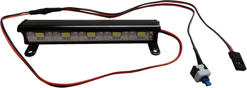 Apex RC Products 5 LED Aluminum Light Bar 89mm Compatible with LaTrax SST, Traxxas 1/16 Slash, Stampede/4x4/Nitro,