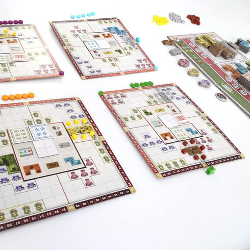 GTS Distribution BUCANEIROS Founders of Teotihuacan Board Game, Tile Laying Ancient City Building, Ages 14+, 1-4