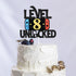 Level 8 Unlocked Game Birthday Cake Topper - Video Game Boy's 8th Birthday Party Supplies - Game On Decoration