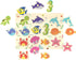 18 11 Wooden Peg Puzzle, Sea Creature Chunky Baby Puzzles, Colorful Wood Shape Puzzle Peg Board, Animal Knob Puzzles