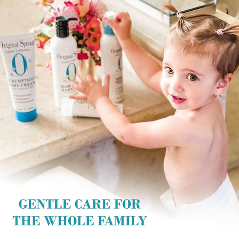 Original Sprout Scrumptious Baby Cream - Gentle Moisturizing Cream for Dry, Sensitive Skin & Diaper Rash, 12 fl oz
