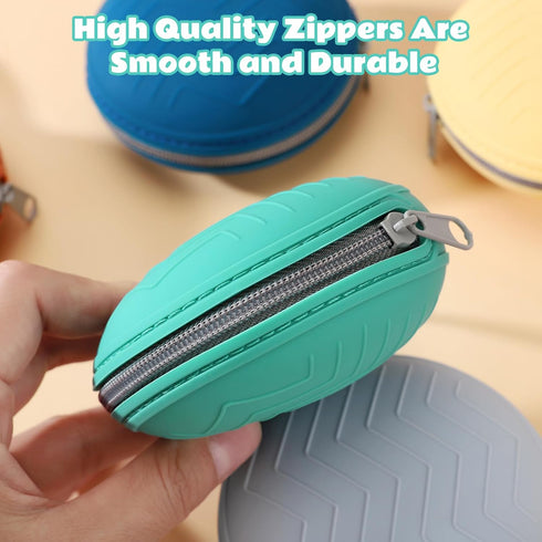 Nupoopy 2-Pack Silicone Pacifier Holder Case- Portable Pacifier Cover Pouch Bag, Pacifier Storage Case for Diaper Bag