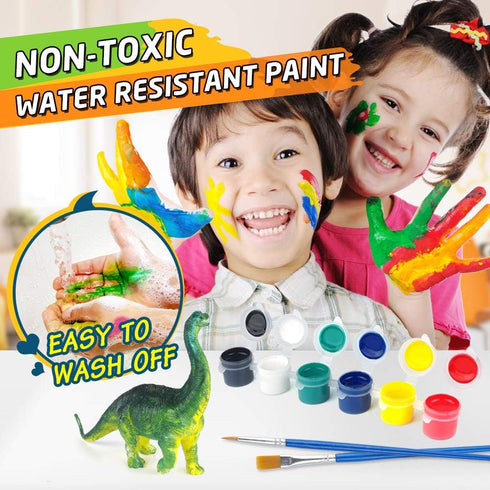 Set 10 5, 6, 7, 8 BAODLON Kids Arts Crafts Dinosaur Toy Painting Kit - Dinosaur Figurines, Decorate Your Dinosaurs