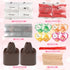 24 Pack Valentines Day Large Volcano Science Kit - Valentines Day Gift Cards for Kids, Volcano Erupting Experiment Toys