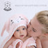 Baby Hooded Towel with Unique Animal Design, Ultra Soft Thick Cotton Bath Towel for Newborn (Bunny)