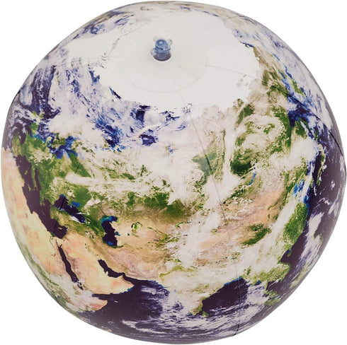 Inflatable Earth Globe from Satellite Images, Earthball, Glow in the Dark Cities