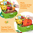 6-12 6 9 hahaland Baby Toys Months - Fruits Vegetables Garden Plant Plush - Month Old Toys Montessori Sensory Toy