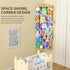 Jtksfcl Stuffed Animal Storage Wood Corner Plush Toys Holder with Star Pattern, Length Adjustable Hanging Stuffed