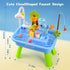 2026 3+ Upgraded Toddler Sand Water Table Toy with Electric Water Pump, Kids Sand Water with Faucet/Play Food