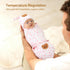 0-3 Set Organic Cotton Baby Swaddle Sleep Sack Months - w/Swaddle Blanket, Hat & Headband, Soft Breathable
