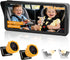 KOUENOM Baby Car Camera for 2 Kids, 7" Ultrawide Split Screen, 1080P Dual