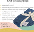 Organic Cotton Knit Baby Blanket - Cable Pattern for Crib or Stroller in Bay Blue
