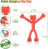 BlissfulTie (10 Magnetic-People-Magnet-Men Toys, Magnetic Travel Toys Portable, Clever Fun Magnets for Kids, Colorful