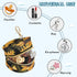 YETTASBIN Sunflower Portable Pacifier Holder Case with Metal Hook Buckle & Zipper for Diaper Bag and Stroller