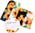 Galabloomer Receiving Blanket Headband Set Flower Print Baby Swaddle Receiving Blankets Sunflower