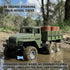 1:18 50 2.4Ghz 4WD RC Military Truck with Cans, Min Playtime Remote Control Car, Off-Road Vehicle, All Terrain Toy
