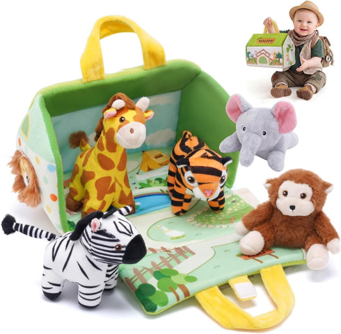 OUOZZZ 1 2 3 Year Old Toys - Mini Zoo Stuffed Animals