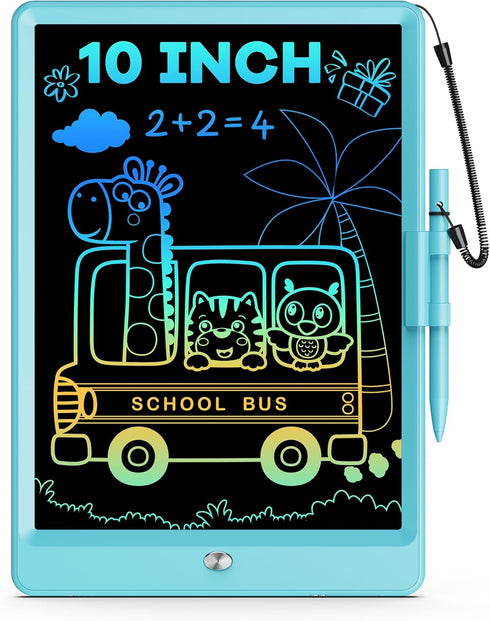 ORSEN 10 Inch LCD Doodle Board Writing Tablet for Kids, Colorful Drawing Pad, Educational Toy Gift for Ages 3-6