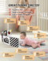 Newborn Toys - High Contrast Baby Books with Teether for 0-12 Months, Sensory Learning Activities Gift