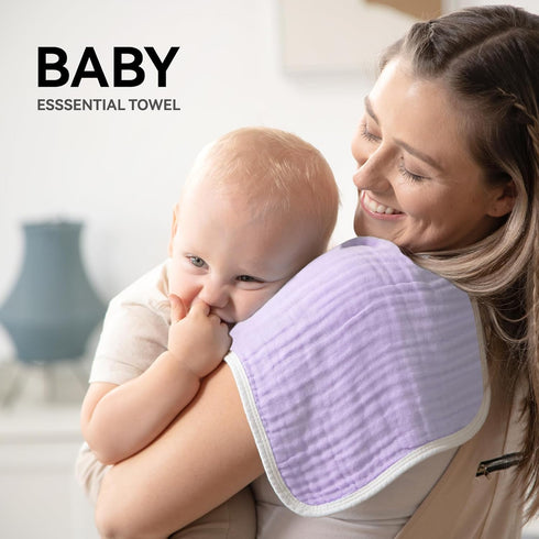 Pack 10 6 20 10 Inches 100% 10 Pack) Synrroe Burp Cloths Large, Muslin Burp Cloths for Baby Girls, of Extra Absorbent