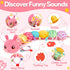 0-6 0-3 3-6 Tummy 3 4 5 6-12 Baby Girls Toys Month Music Animal Stuffed Caterpillar Toy for Infant Months Mirror