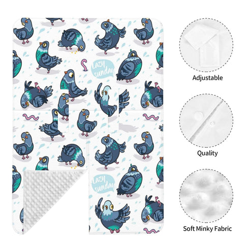 Zhbvncp Funny Pigeons Baby Car Seat Cover & Breastfeeding Nursing Cover - Breathable Stretch Fabric Multi-Use Nursing